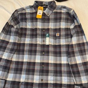 Men's Carhartt flannel long sleeve shirt